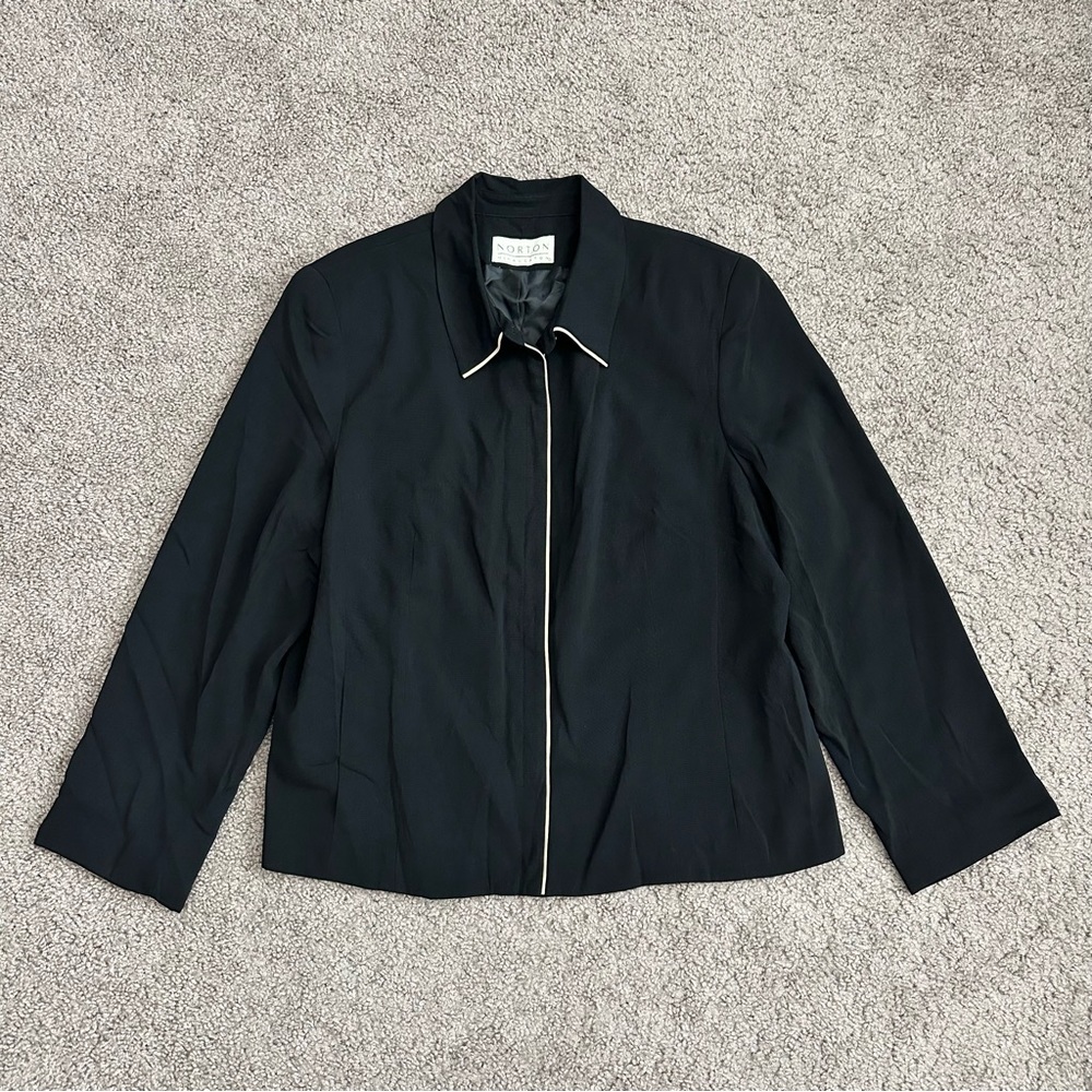 Norton McNaughton Shacket Womens Black